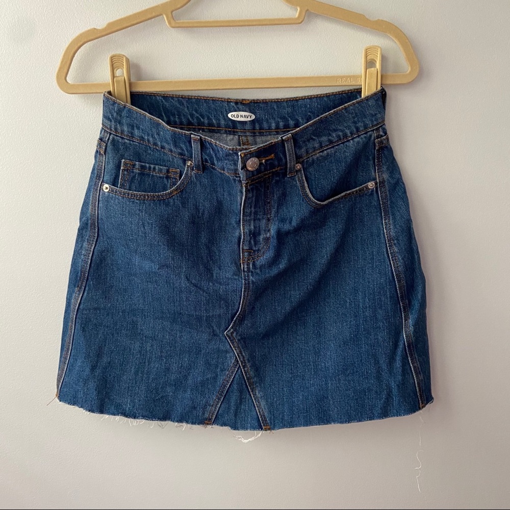 Old Navy A-Line Denim Mini Skirt